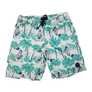 Brixton Boardshorts Mens 32 Tropical Hula Girl Beach Swim Surf Trunks